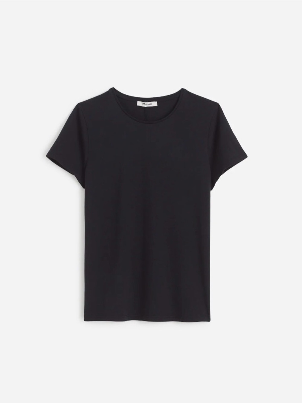 Madewell Essential Slim Tee in Lightweight Cotton | Size XXS | Jet Black | NWT - Picture 6 of 9